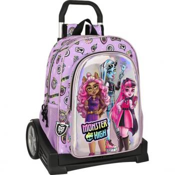 Mochila Escolar con Ruedas Monster High 'Best Boos'
