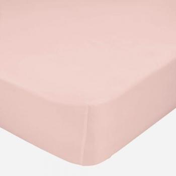 Sábana Bajera Básica Infantil Rosa Palo 105x200 cm 100% Algodón Calidad 150