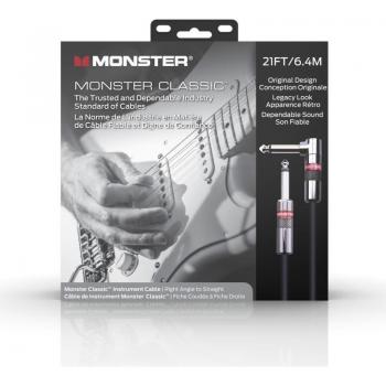 Monster Prolink Classic 21' Right Angle to Straight Instrument Cable