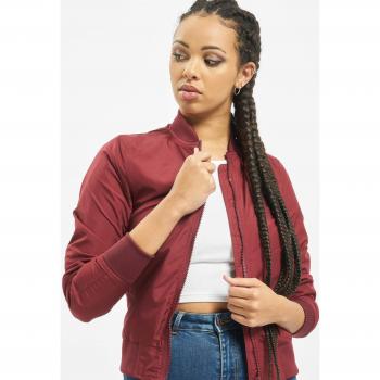 Urban Classics Women's Light Burgundy Bomber Jacket