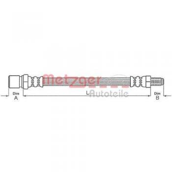 Metzger 4118436 Tubo flexible de frenos