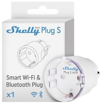 Toma de Corriente Inteligente Shelly Plug S Gen3 - Conectividad Matter y Bluetooth, Color Blanco