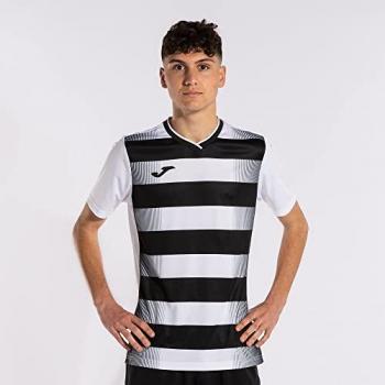 Joma Camiseta Manga Corta Europa V Blanco Negro