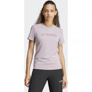 Camiseta de senderismo adidas Terrex Logo mujer morado