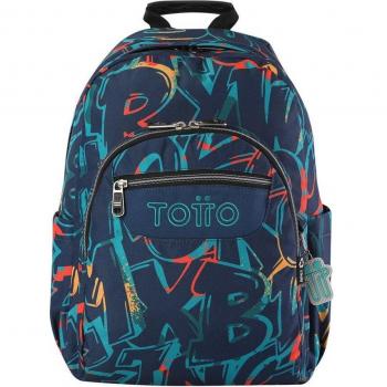 Mochila Totto Acuareles escolar eco-friendly color Shock