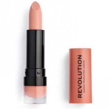 Makeup Revolution - Barra de Labrios Satin Kiss Lipstick - 101 Piece of Cake