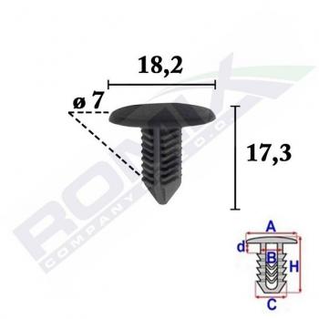 Pinza para tapicería ROMIX ROM C70357 - Herramienta de sujeción, fabricada en acero inoxidable, mango ergonómico antideslizante, ideal para trabajos de tapicería y manualidades, incluye clips de