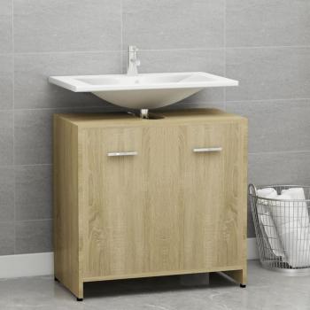 Mueble de baño Sonoma roble 60x33x61 cm