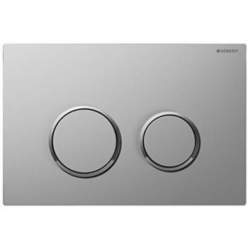 Geberit - Pulsador Geberit Omega20, Para Doble Descarga: Cromado Mate/Cr. Brillante/Cr. Mate