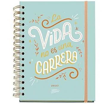 Miquelrius - Agenda anual 2022 Happy Letters, Día Página, Tamaño Plus 155 x 213 mm