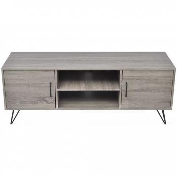 Mueble TV Buffet Diseño Práctico 120 cm Gris 2502259