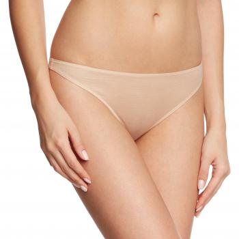 HANRO String - Tanga para mujer, color beige