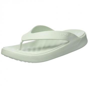 Chanclas Crocs Getaway Flip para mujer, color blanco, talla 36-37