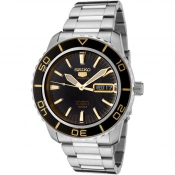 Seiko 5 Sports Automatic Men's Watch with Black Dial - Refurbished SNZH57K1