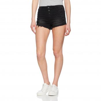 Only Onlpacy Hw Destroy Dnm Shorts Bj, Pantalones Cortos para Mujer, Negro
