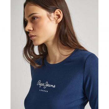 Camiseta Pepe Jeans New Virginia LS Manga Larga Color Marino para Mujer