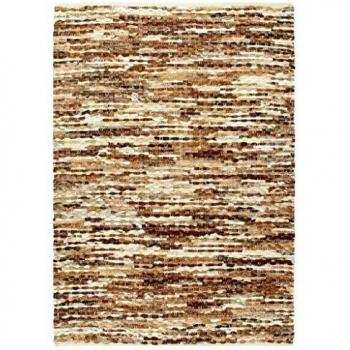 vidaXL Alfombra de Piel auténtica de 160 x 230 cm, Color marrón y Blanco
