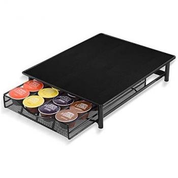 Soportes para Cápsulas de Café,Dispensador de Cápsulas de Café SYSYLY – Compatible con Dolce Gusto – Soporte que puede contener 24 cápsulas apilables - Estante con cajón de malla