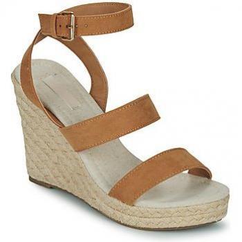 Sandalias de cuña con tiras para mujer