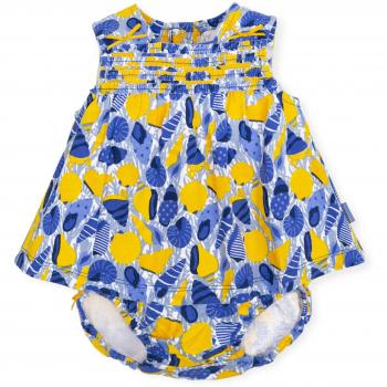 Tutto Piccolo 6791S19 Vestido Bebé y Niña con Braguita Algodón