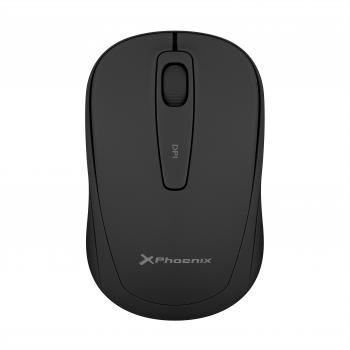 Phoenix M250 Ratón Inalámbrico 2.4 GHz Receptor USB Hasta 1600 DPI Compatible con PC Mac Portátil Color Negro