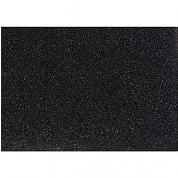 Hoja de purpurina A5 - Negra - Brillante - 148x210 mm - 1 unidad