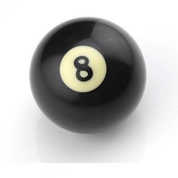 Owfeel americano negro número 8 de billar cue Ball 2 pulgadas Negro