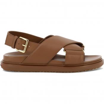 Marni Women's Leather Fussbett Sandals in Brown | Size 37 | FBMS015701P361400M30