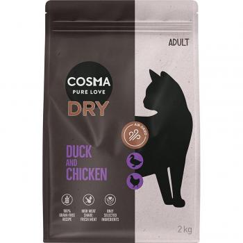 Cosma con pato y pollo - Pienso para gatos - Pack económico: 2 x 2 kg