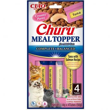 Churu Cat Meal Topper Atun con Salmon 4 x 14 Gr