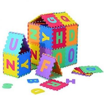 Alfombra puzzle Letras Abecedario AZ para Niños Goma EVA 241 m2 Colores Variados REF. 320002