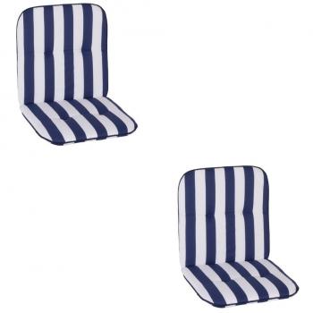 Beo 2-er MS08 Capri NL - Lehner baja ms08 chicago almohadilla nl sistema de tuberías de baja lehner, alrededor de 47 x 96 cm, 5 cm de espesor, paquete de 2 er, azul / blanco