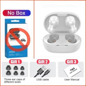 Auriculares TWS A6S Inalámbricos Bluetooth Estéreo con Cancelación de Ruido y Micrófono para Redmi, Xiaomi, iPhone y Samsung