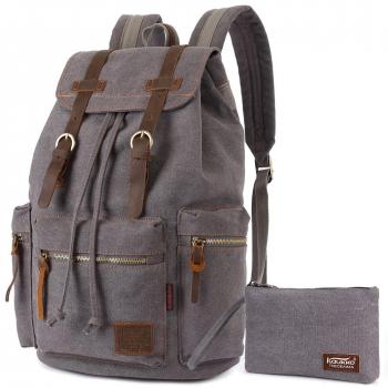 KAUKKO Mochila vintage school unisex bolsas Multifuncional bolsa de hombro Excursionismo y Viajes