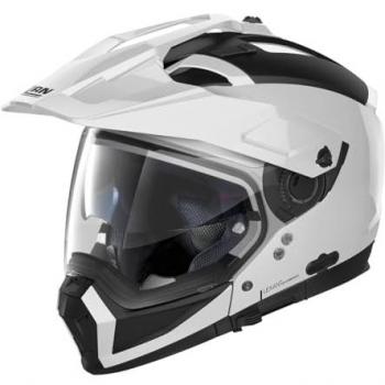 Casco abatible Nolan N70-2 X Classic N-COM Blanco Metal