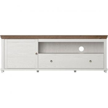 Mueble TV Austin R104, tipo: Mueble para televisión, características: dimensiones 181 x 61 x 49 cm, material estratificado beige y blanco, incluye 1 puerta y 1 cajón