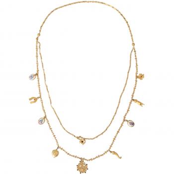 Gold-Tone Statement Sicily Necklace by Dolce & Gabbana, female, Yellow, Size: ONE SIZE
