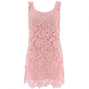 Self-Portrait Women's Floral Lace Dress in Pink | Size 10 | PF24 Color 152S Color PPINK