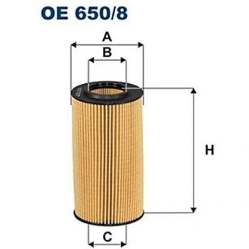 Filtro de aceite FILTRON OE 650/8, tipo: Filtro de aceite, características: alta eficiencia en la filtración, diseño específico para vehículos, fácil instalación, compatible con una amplia gama de modelos