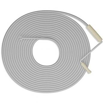 Desatascador Espiral de Acero 15 m para Fregaderos, Duchas y WC - Relaxdays