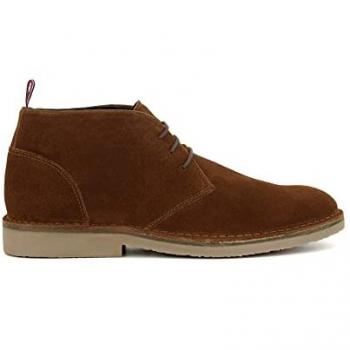 Dune London Men's Creed Tan Suede Casual Chukka Boots - Size 9
