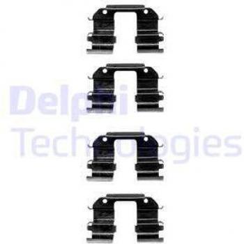 Kit de reparación de pastillas de freno DELPHI LX0372, incluye pastillas de freno y accesorios necesarios para la instalación