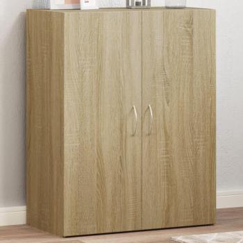 Armario Archivador de Madera Multicapa Ingeniería Roble Sonoma 60x32x77,5 cm Marrón