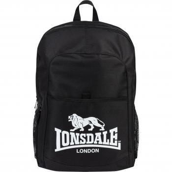 Lonsdale Poynton Black/White Unisex Backpack