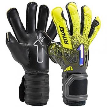 Rinat - Guantes De Portero Fenix Superior JD Pro Adulto, Unisex, Amarillo/Oxford, Talla 7