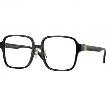 Versace VE3333D Asian Fit GB1 Women's Eyeglasses Black Size 56 (Frame Only) - Blue Light Block Available