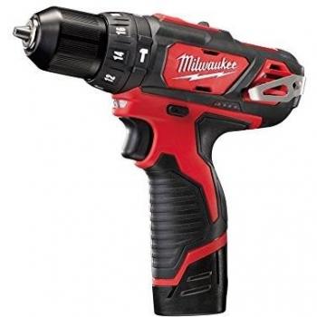 Milwaukee M12 BPD-202C Taladro percutor subcompacto, 12 W, 12 V, Red-black