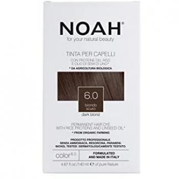 Tinte Capilar Rubio Oscuro NOAH con Proteínas de Arroz y Aceite de Linaza - 140ml