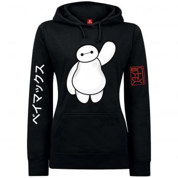 Walt Disney Baymax - Hello Jersey con Capucha Mujer Negro S