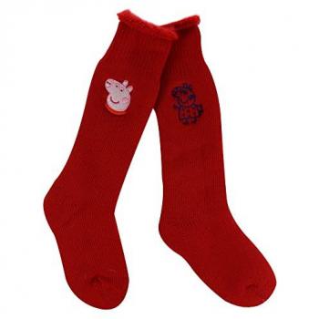 Regatta Kids Peppa Pig Wellington Socks - 2 Pairs, Warm Lined, Red